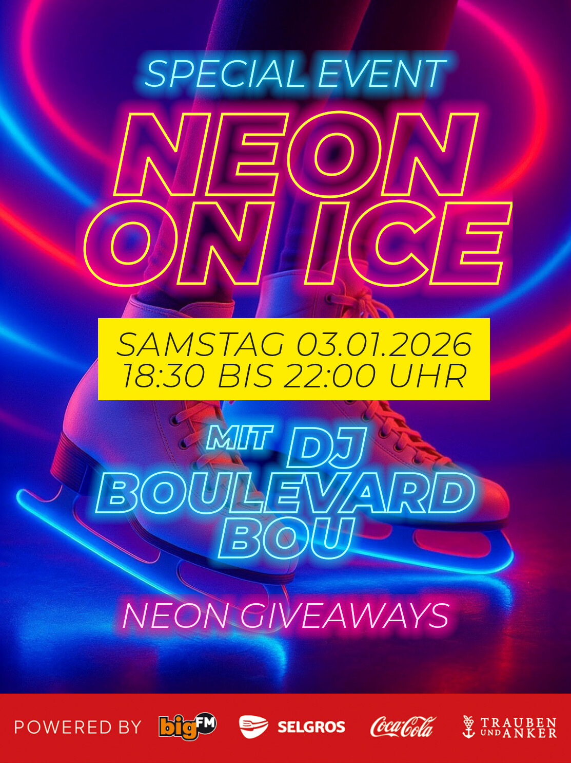 Neon on Ice im Icehouse Eppelheim